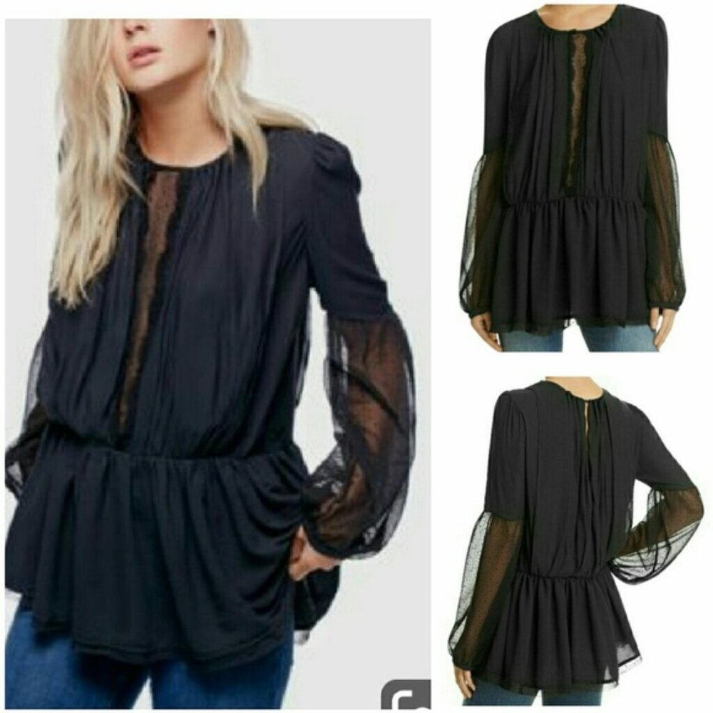 Free People Serene Peasant Top